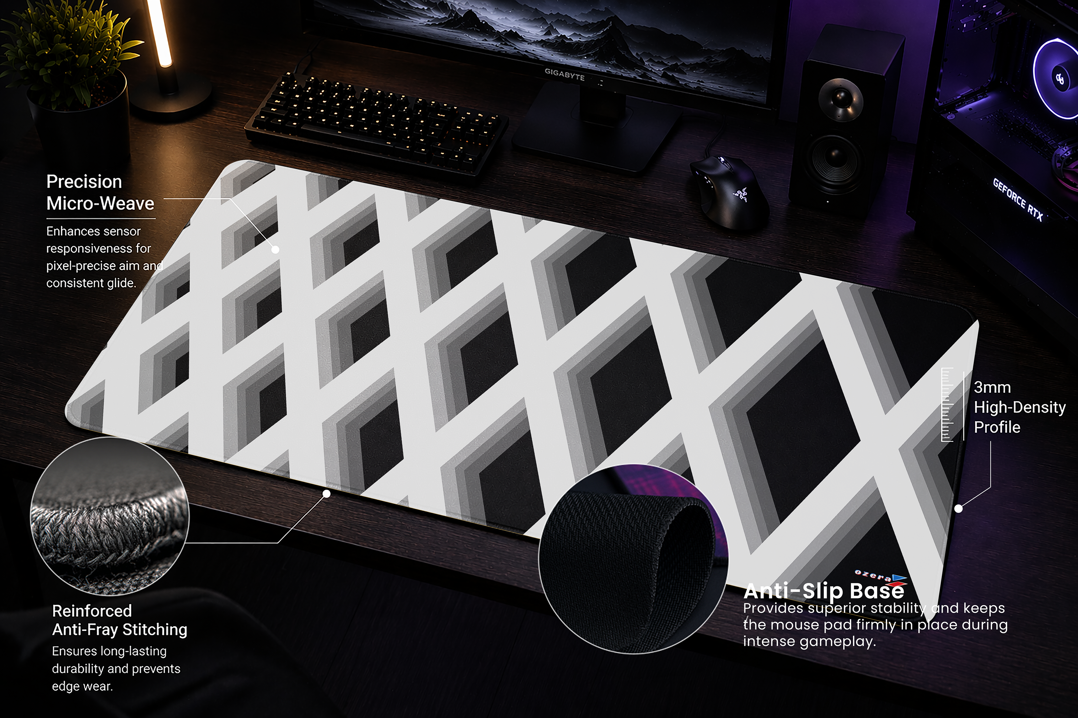 Monochrome Interlock Pattern