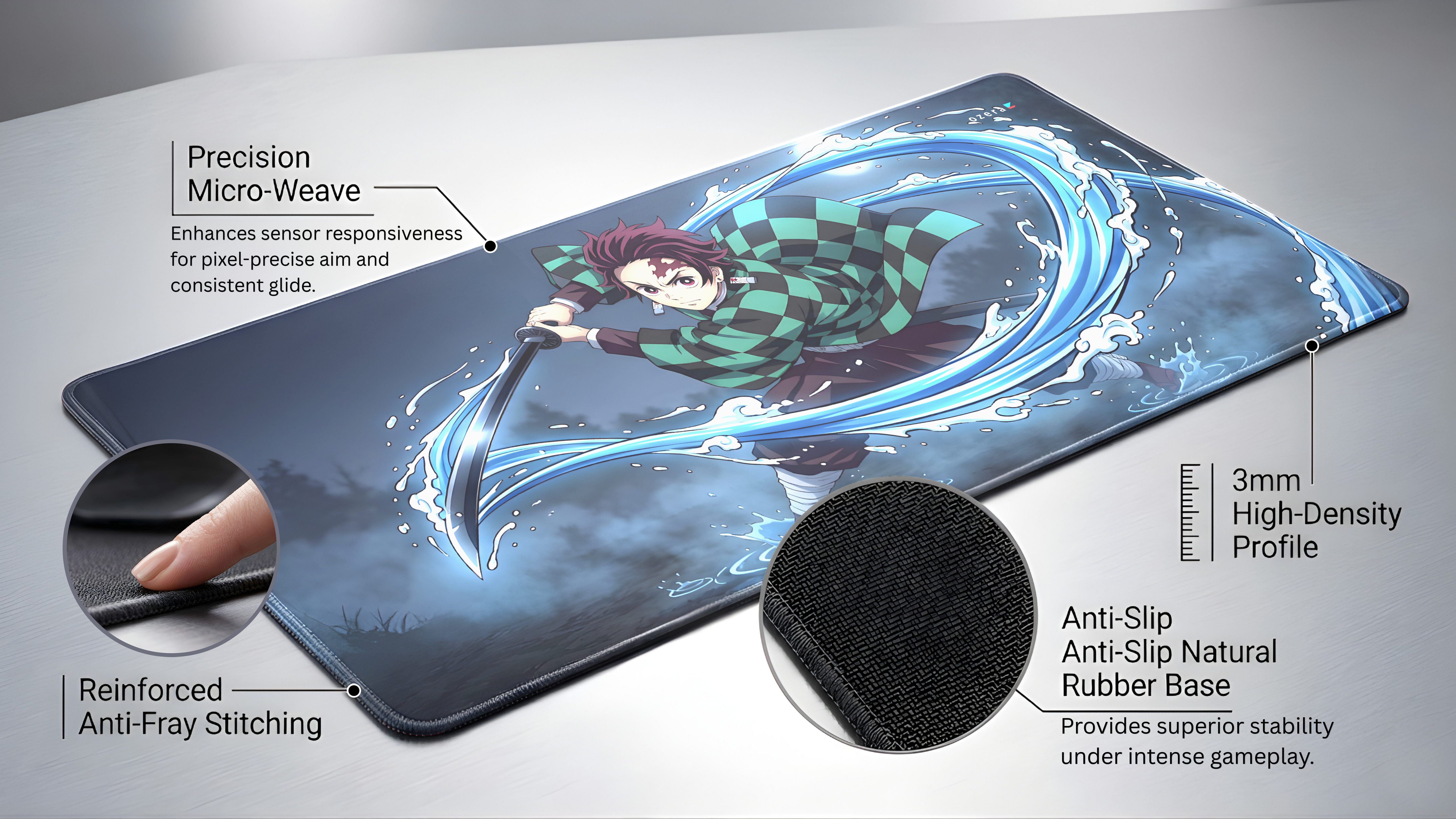 Water Breathing Constant Flux Mousepad